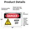Signmission Keep Off, 14 in W x Rectangle, Vinyl Decal OS-2PACK-DS-D-1014-L-1395 - alternate 4